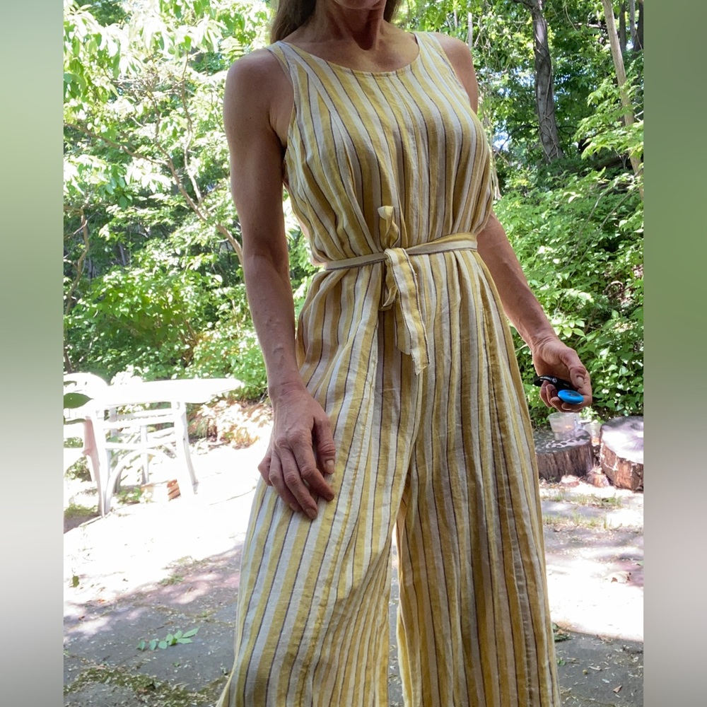 ARTISAN NY oversized linen jumpsuit Sz 4us - Picture 9 of 16